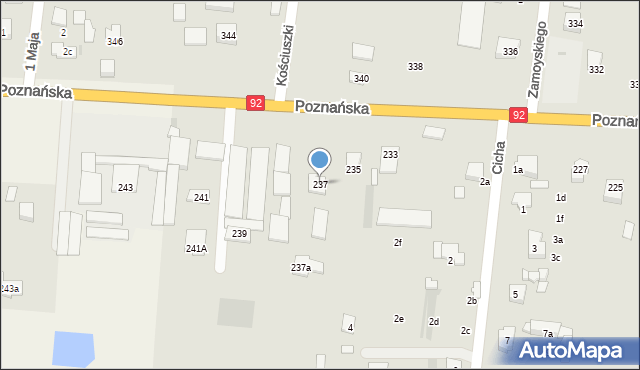 Ożarów Mazowiecki, Poznańska, 237, mapa Ożarów Mazowiecki