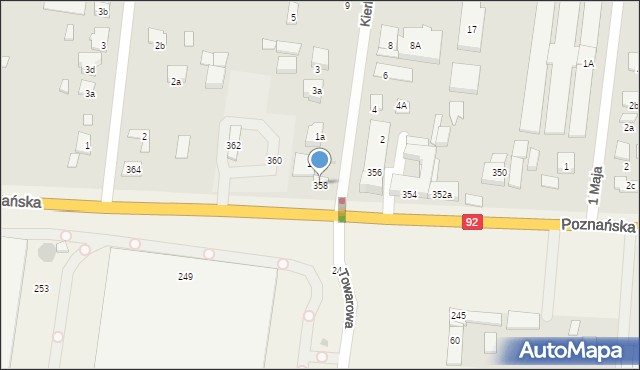 Ożarów Mazowiecki, Poznańska, 358, mapa Ożarów Mazowiecki