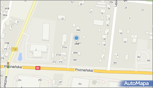 Ożarów Mazowiecki, Poznańska, 368B, mapa Ożarów Mazowiecki