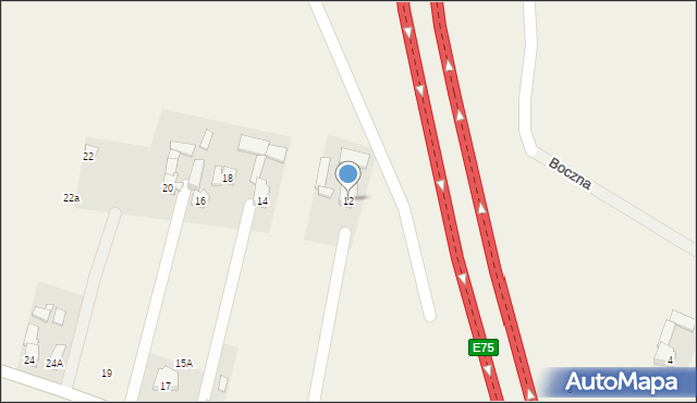 Ożarowice, Podłączna, 12, mapa Ożarowice