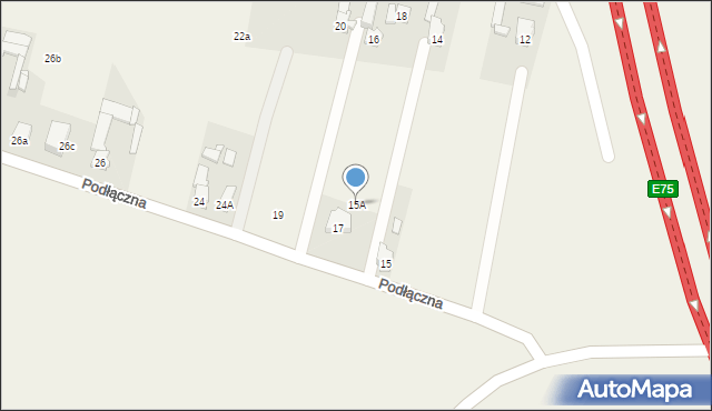 Ożarowice, Podłączna, 15A, mapa Ożarowice