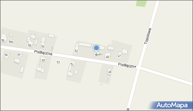 Ożarowice, Podłączna, 50, mapa Ożarowice