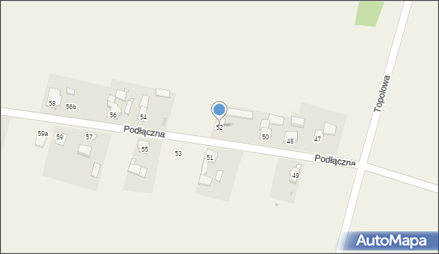 Ożarowice, Podłączna, 52, mapa Ożarowice