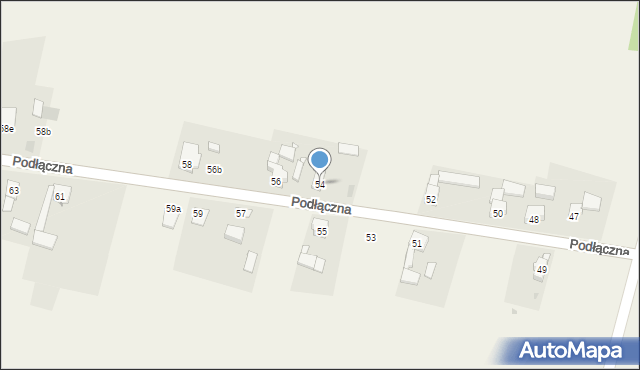 Ożarowice, Podłączna, 54, mapa Ożarowice