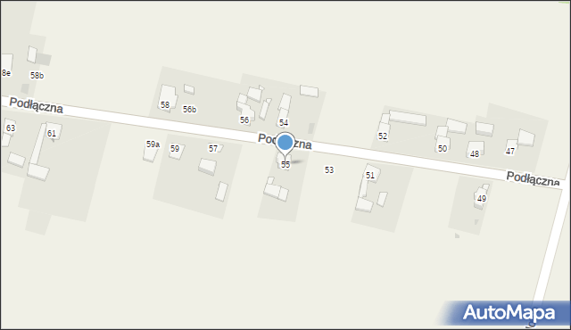 Ożarowice, Podłączna, 55, mapa Ożarowice