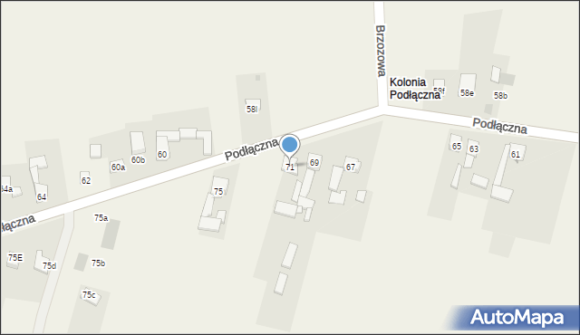 Ożarowice, Podłączna, 71, mapa Ożarowice