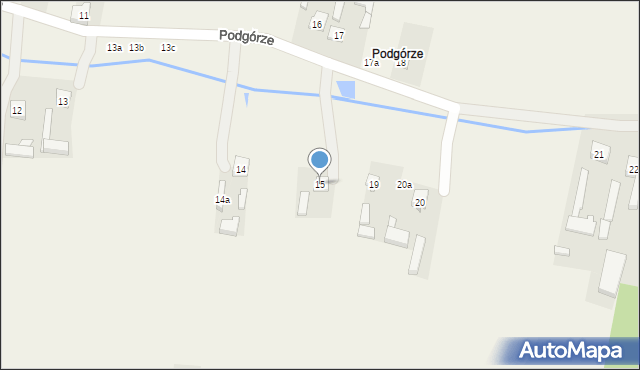 Ożegów, Podgórze, 15, mapa Ożegów