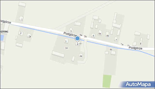 Ożegów, Podgórze, 4, mapa Ożegów