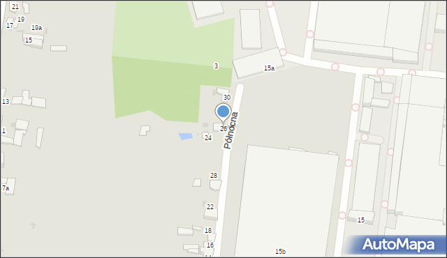 Ozorków, Północna, 26, mapa Ozorków