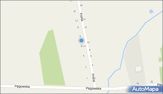 Ozorowice, Polna, 7, mapa Ozorowice