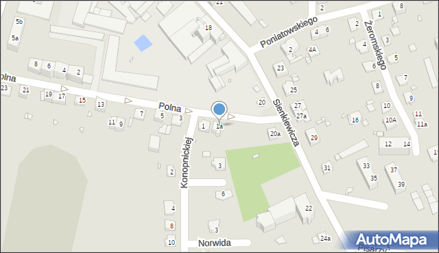 Paczków, Polna, 1a, mapa Paczków
