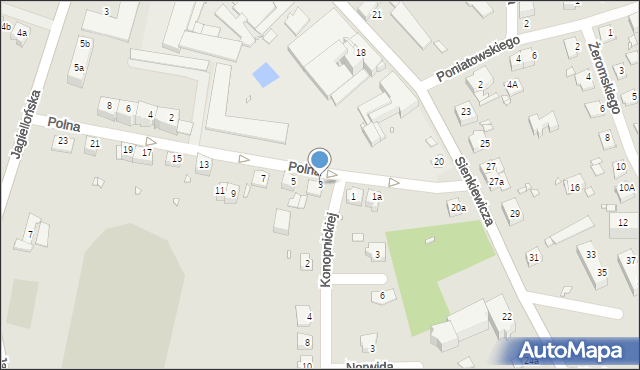 Paczków, Polna, 3, mapa Paczków