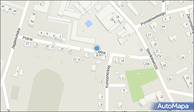 Paczków, Polna, 5, mapa Paczków