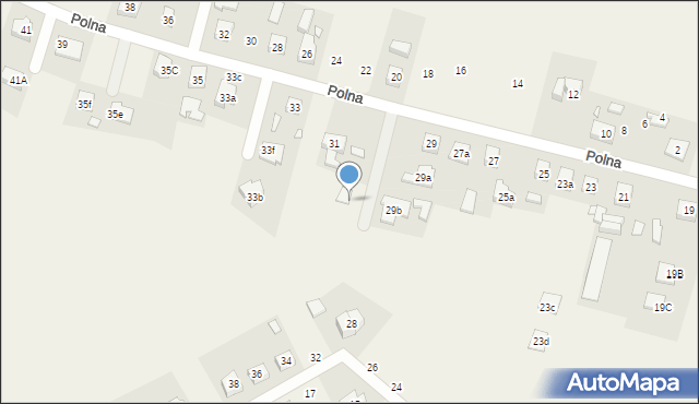 Paczkowo, Polna, 31b, mapa Paczkowo