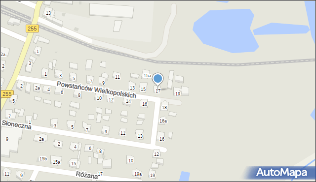 Pakość, Powstańców Wielkopolskich, 17, mapa Pakość