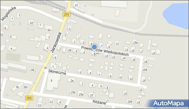 Pakość, Powstańców Wielkopolskich, 8, mapa Pakość