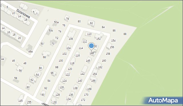 Paniówki, Powstańców Śląskich, 148, mapa Paniówki