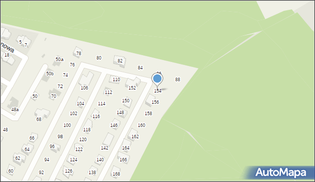 Paniówki, Powstańców Śląskich, 154, mapa Paniówki