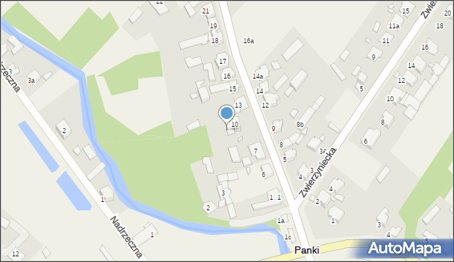 Panki, Powstańców Śląskich, 11, mapa Panki