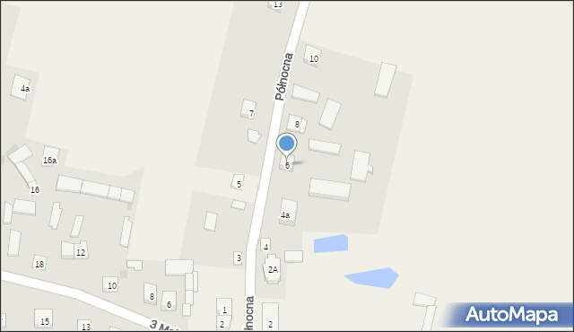 Paprotnia, Północna, 6, mapa Paprotnia