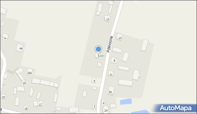 Paprotnia, Północna, 7, mapa Paprotnia