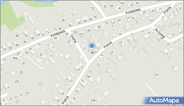 Parczew, Polna, 2B, mapa Parczew