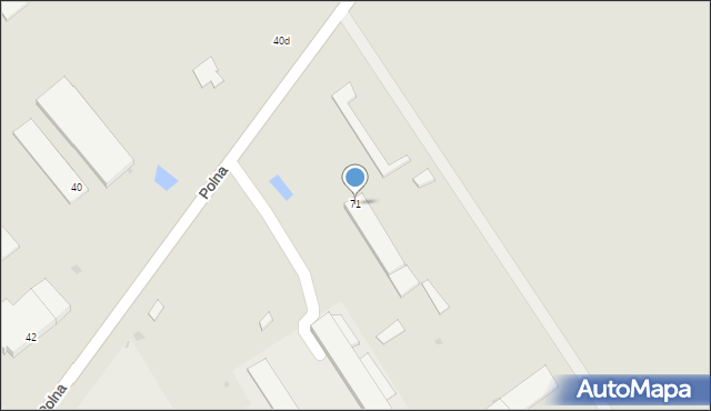 Parczew, Polna, 71, mapa Parczew