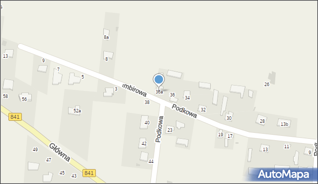 Parypse, Podkowa, 36a, mapa Parypse