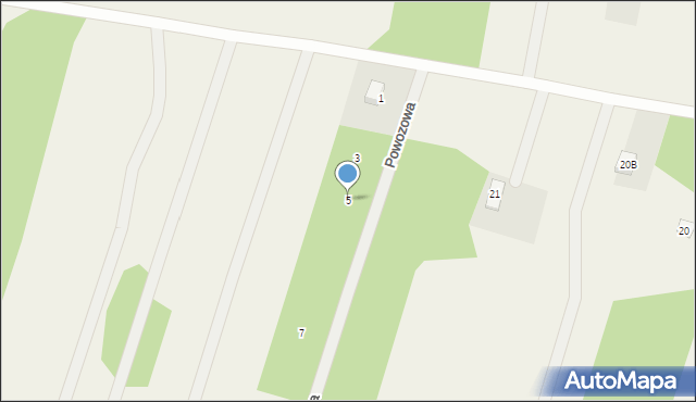Pasikonie, Powozowa, 5, mapa Pasikonie