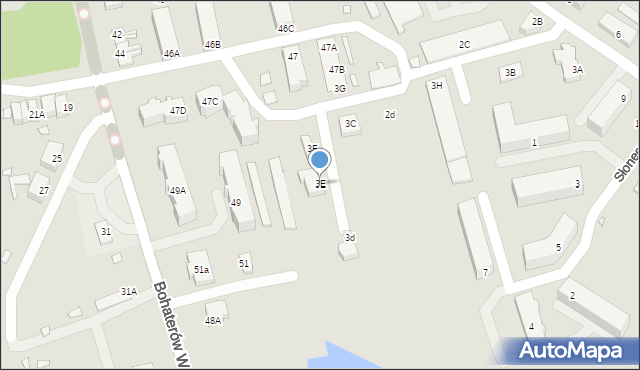 Pasłęk, Polna, 3E, mapa Pasłęk