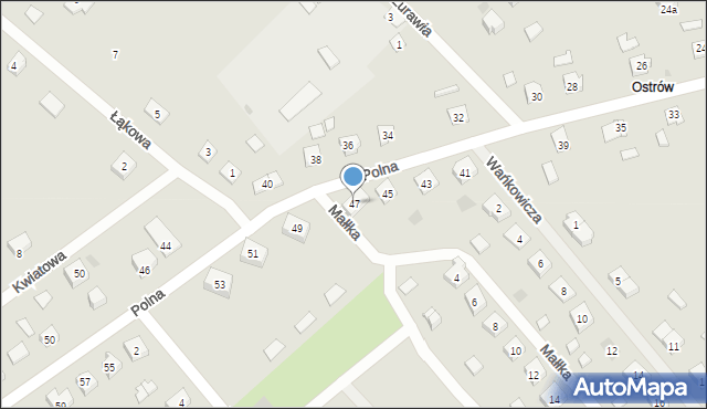 Pasym, Polna, 47, mapa Pasym