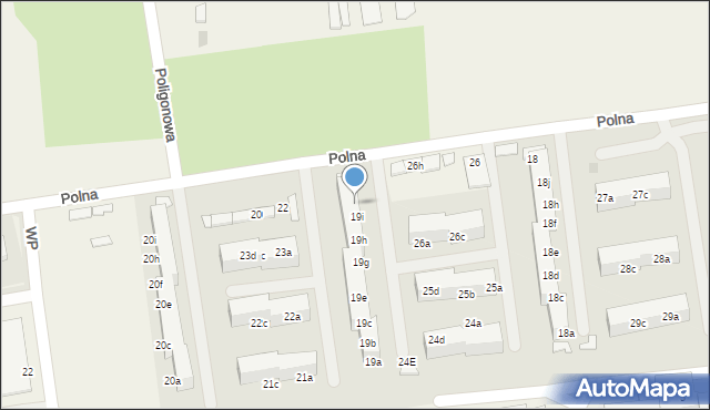 Pawłowice, Polna, 19j, mapa Pawłowice