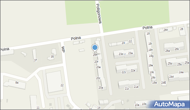 Pawłowice, Polna, 20h, mapa Pawłowice