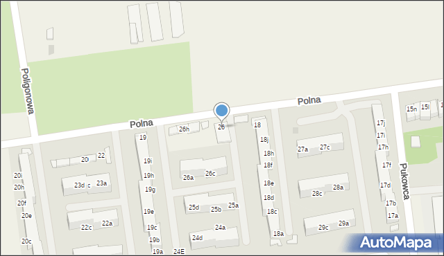 Pawłowice, Polna, 26, mapa Pawłowice