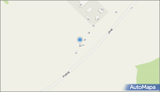 Pęchcin, Polna, 14, mapa Pęchcin