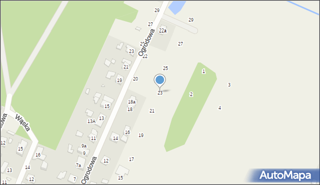 Pecna, Powstańców Wielkopolskich, 23, mapa Pecna