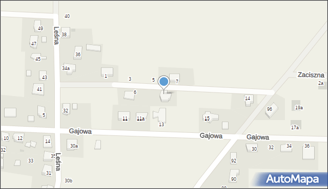 Pęgów, Pod Lasem, 8, mapa Pęgów