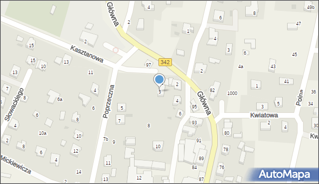 Pęgów, Poprzeczna, 3, mapa Pęgów