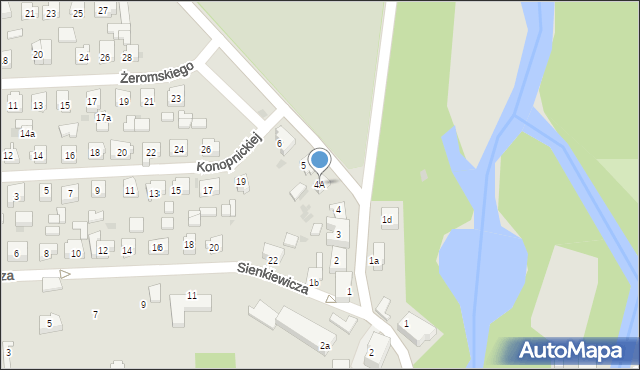 Pelplin, Podgórna, 4A, mapa Pelplin