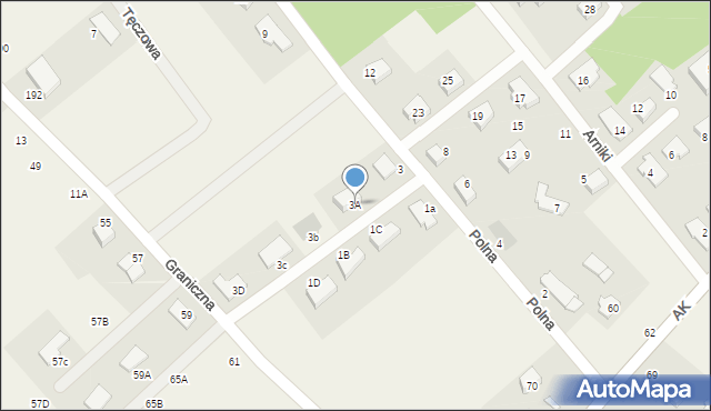 Pępowo, Polna, 3A, mapa Pępowo