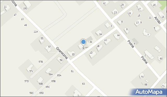 Pępowo, Polna, 3c, mapa Pępowo