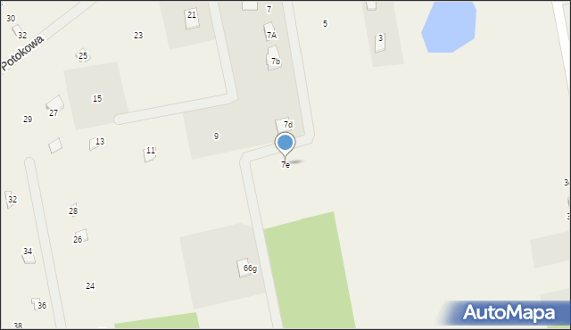 Perlino, Potokowa, 7e, mapa Perlino