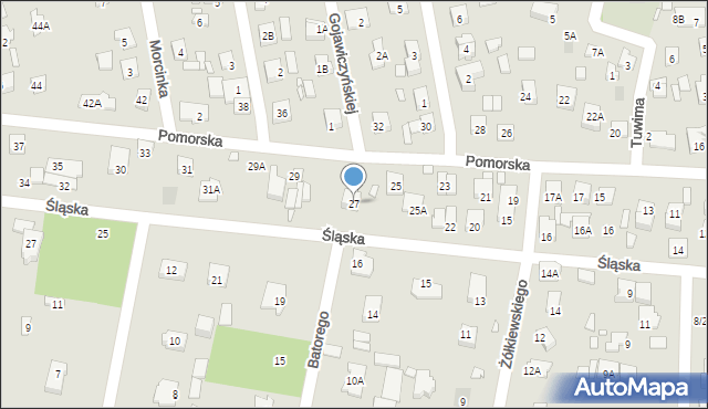 Piaseczno, Pomorska, 27, mapa Piaseczno