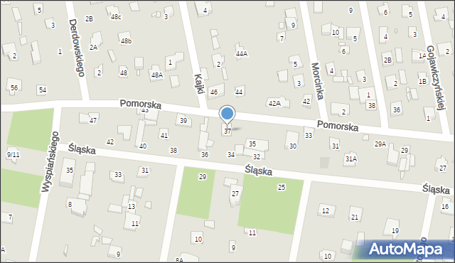 Piaseczno, Pomorska, 37, mapa Piaseczno