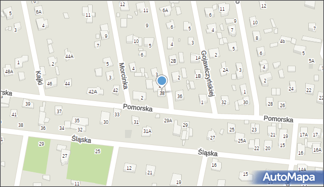 Piaseczno, Pomorska, 38, mapa Piaseczno