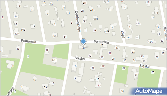 Piaseczno, Pomorska, 47, mapa Piaseczno