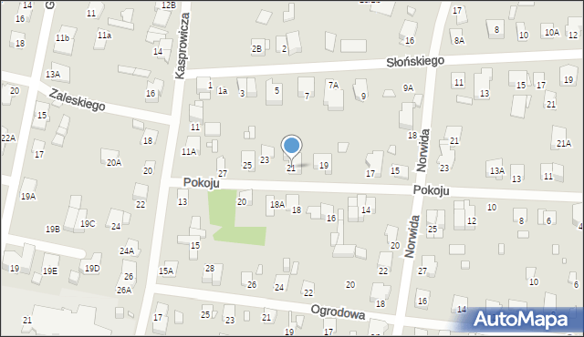 Piastów, Pokoju, 21, mapa Piastów
