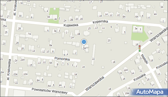 Piastów, Pomorska, 2A, mapa Piastów