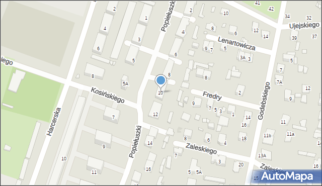 Piastów, Popiełuszki Jerzego, bł. ks., 10, mapa Piastów