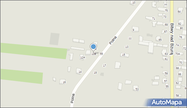 Piątek, Polna, 12B, mapa Piątek